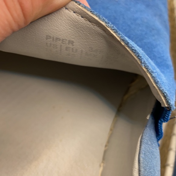 Calvin Klein Piper Men’s Slip On Loafers Sky Blue Suede Size 11.5 - Picture 4 of 12